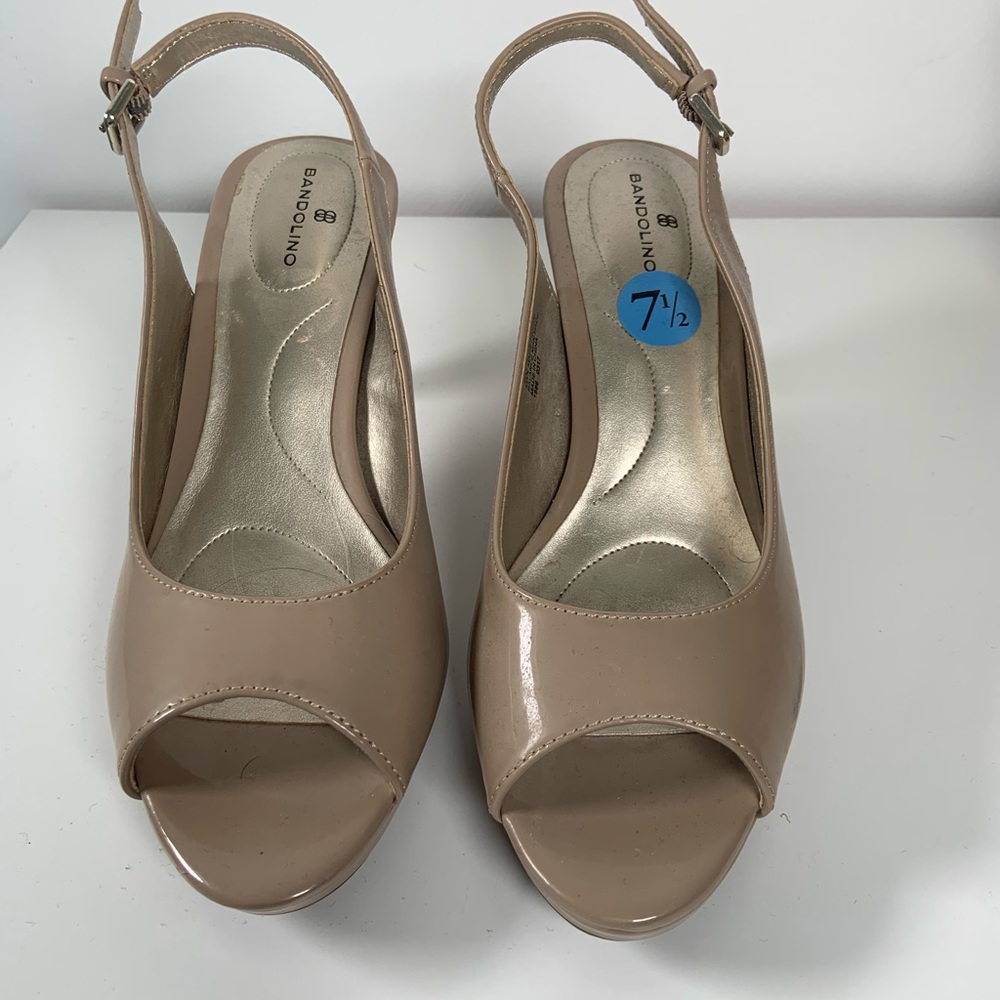 Bandolino  Heeled Slingback Open Toe sandal  shoes Size 7.5